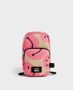 Smiley® Roze Crossbody Telefoontasje