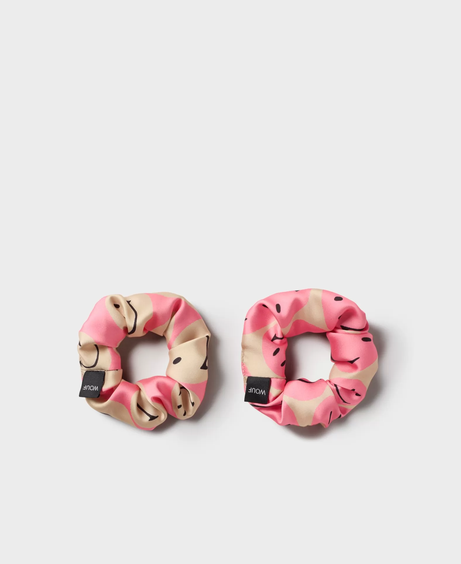 WOUF Smiley® Roze Scrunchies