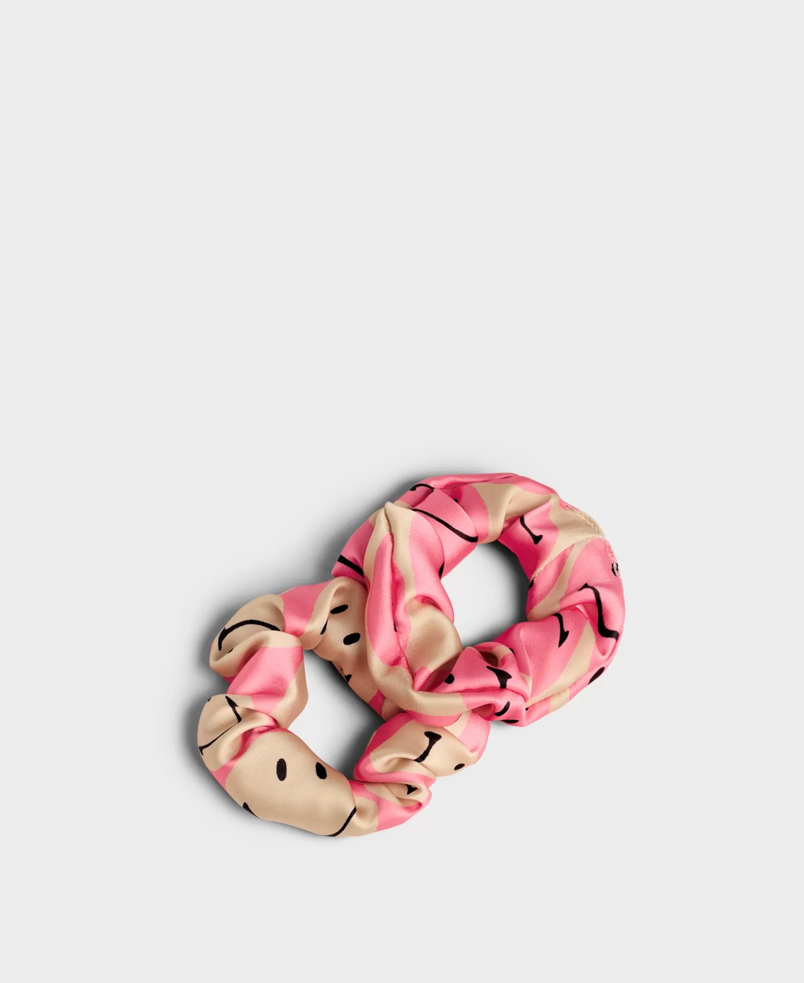 WOUF Smiley® Roze Scrunchies